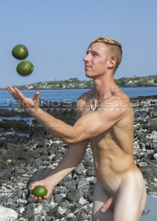 Fat 8" Dick Surfer Sandy: Muscle Jock Juggler, Surfs Naked, Opens Hole, Pees, Edges, Explodes In Hawaii!