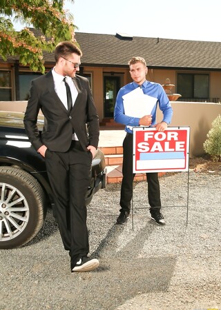 Real estate agents Abel Archer & Alex Greene have wild anal sex while at work