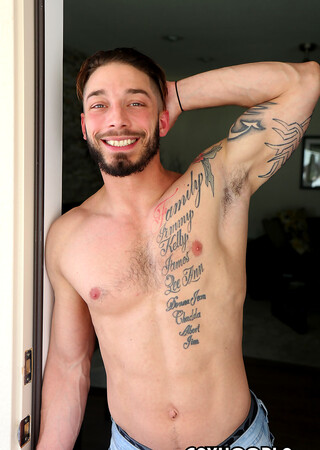 Tattooed Guy Cums Twice