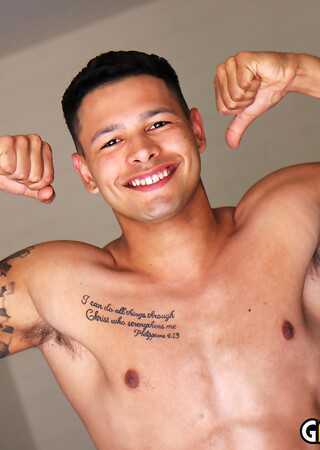 Latino Jock Noah Gato Jerks Off